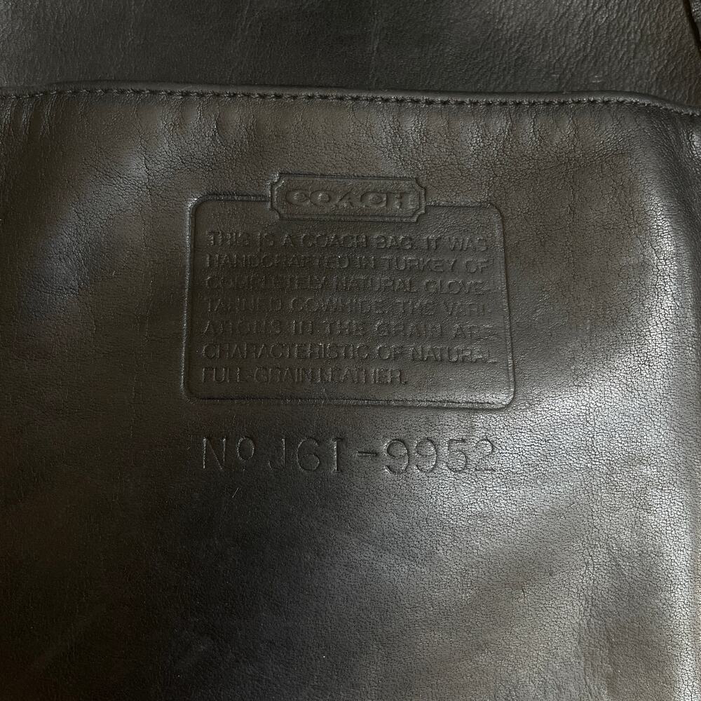 Vintage Coach 9952 Lulu’s Legacy Bucket Bag | Black Leather Drawstring - Picture 5 of 7